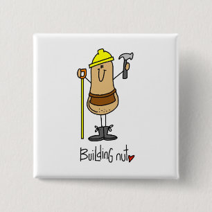 Chapa Cuadrada Camisetas y regalos de Building Nut