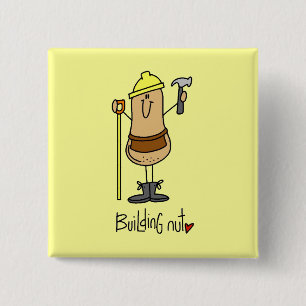 Chapa Cuadrada Camisetas y regalos de Building Nut