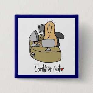 Chapa Cuadrada Camisetas y regalos de Computer Nut