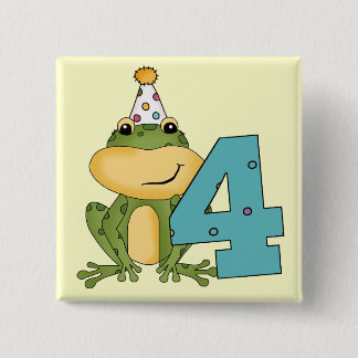 Chapa Cuadrada Camisetas y regalos de cumpleaños de fiesta Frog