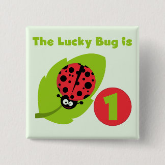 Chapa Cuadrada Camisetas y regalos de cumpleaños de Lucky Bug