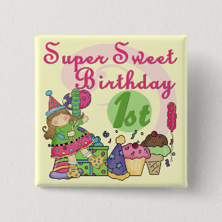 Chapa Cuadrada Camisetas y regalos de cumpleaños súper dulces
