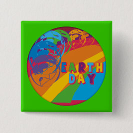 Chapa Cuadrada Camisetas y regalos de Earthday