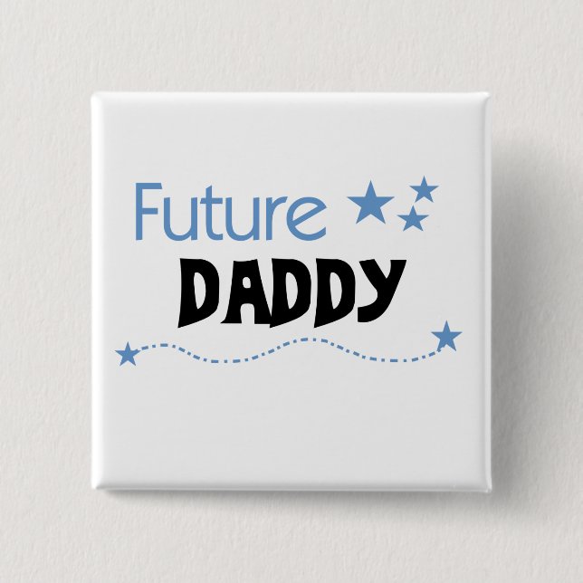 Chapa Cuadrada Camisetas y regalos de Future Daddy (Anverso)