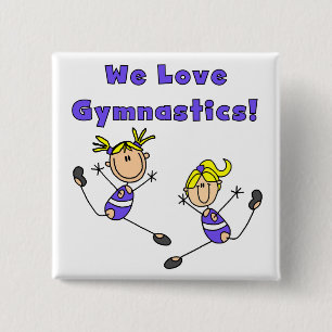 Chapa Cuadrada Camisetas y regalos de gimnasia que amamos