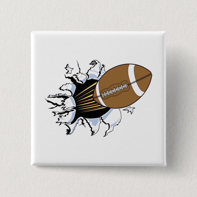 Chapa Cuadrada Camisetas y regalos de la explosión del fútbol (Anverso)