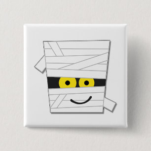 Chapa Cuadrada Camisetas y regalos de la momia de Halloween