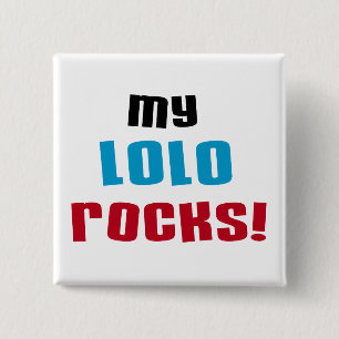 Chapa Cuadrada Camisetas y regalos de My Lolo Rocks