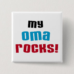 Chapa Cuadrada Camisetas y regalos de My Oma Rocks