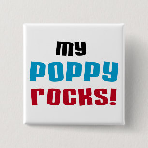 Chapa Cuadrada Camisetas y regalos de My Poppy Rocks