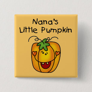 Chapa Cuadrada Camisetas y regalos de Nana's Pumpkin Halloween