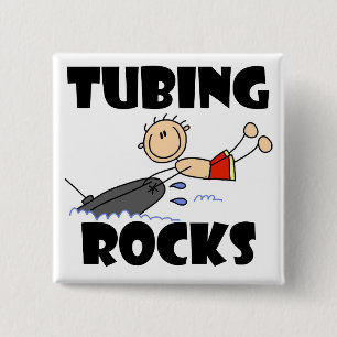 Chapa Cuadrada Camisetas y regalos de Tubing Rocks