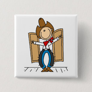 Chapa Cuadrada Camisetas y regalos de vaquero en el salón