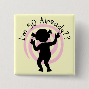 Chapa Cuadrada Camisetas y regalos del bucle temporal 50 ya