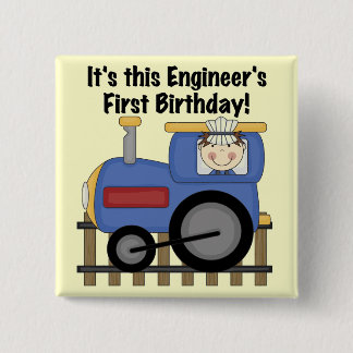 Chapa Cuadrada Camisetas y regalos del cumpleaños del ingeniero