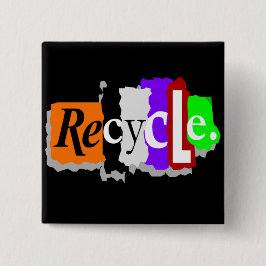 Chapa Cuadrada Camisetas y regalos del Día de la Tierra