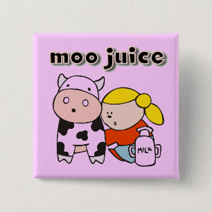 Chapa Cuadrada Camisetas y regalos del jugo del MOO
