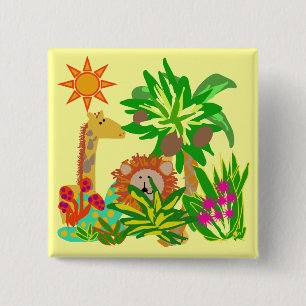 Chapa Cuadrada Camisetas y regalos del safari