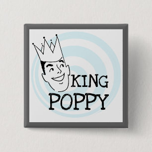 Chapa Cuadrada Camisetas y regalos King Poppy