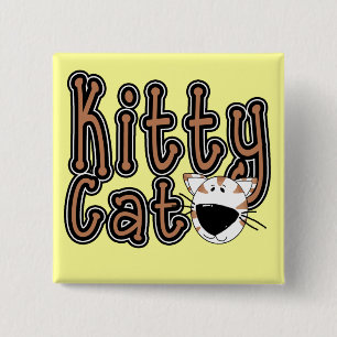Chapa Cuadrada Camisetas y regalos lindos del gato del gatito
