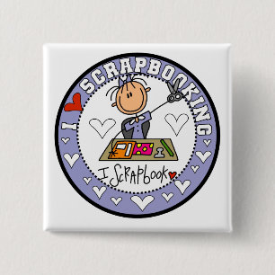 Chapa Cuadrada Camisetas y regalos Me encanta hacer scrapbooking
