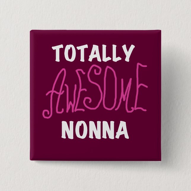 Chapa Cuadrada Camisetas y regalos no-rosados totalmente sorprend (Anverso)