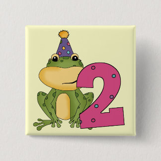 Chapa Cuadrada Camisetas y regalos para el segundo cumpleaños de 