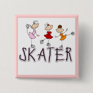 Chapa Cuadrada Camisetas y regalos para patinadores