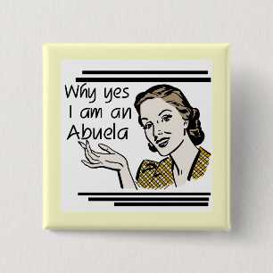 Chapa Cuadrada Camisetas y regalos retros de Abuela