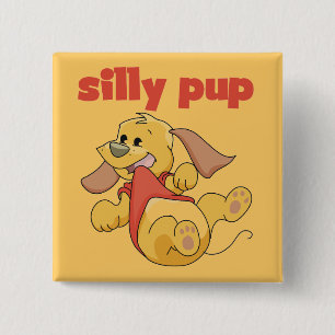 Chapa Cuadrada Camisetas y regalos tontos del perrito