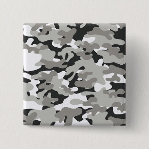 Chapa Cuadrada Camo negro y gris