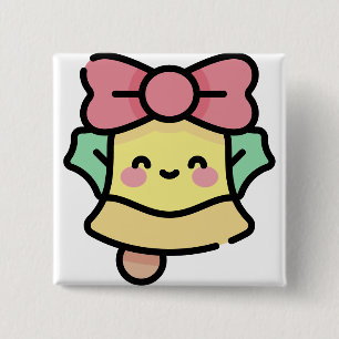 Chapa Cuadrada Campana de navidades