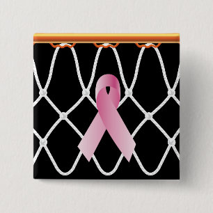 Chapa Cuadrada Campaña de Net_ribbon del aro de baloncesto