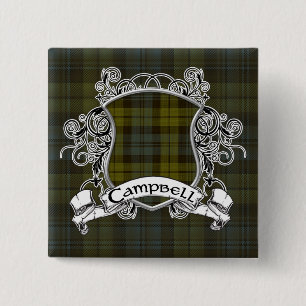 Chapa Cuadrada Campbell Tartán Shield