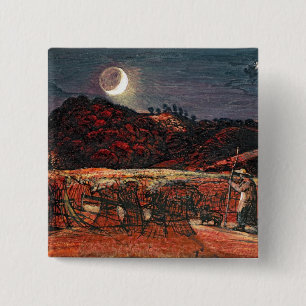 Chapa Cuadrada Campo de maíz por el claro de luna, 1830