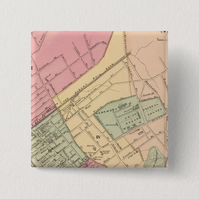 Chapa Cuadrada Campo de primavera (Anverso)