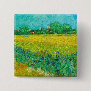 Chapa Cuadrada Campo Van Gogh con irlandeses cerca de Arles