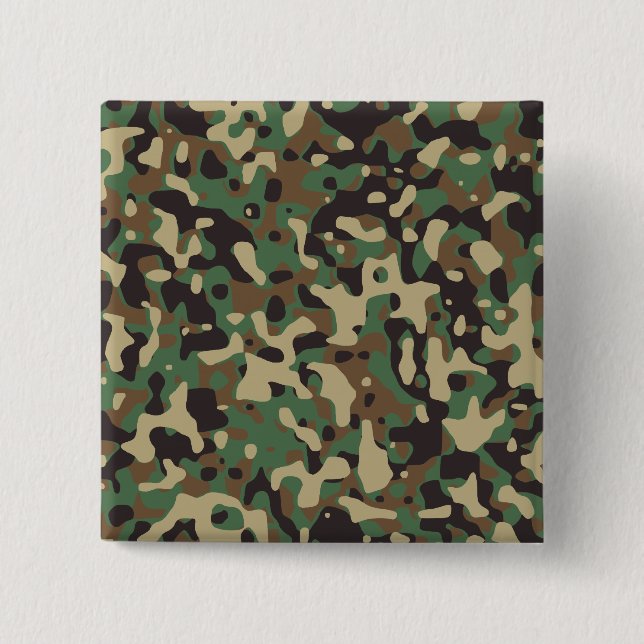 Chapa Cuadrada Camuflaje de bosque (Anverso)
