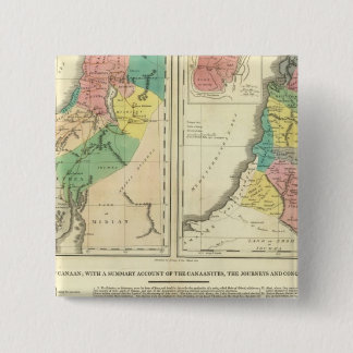 Chapa Cuadrada Canaán - Mapa del Atlas de Israel