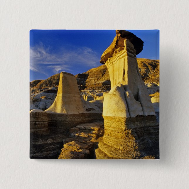 Chapa Cuadrada Canadá, Alberta, Drumheller. Hoodoos. (Anverso)