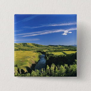 Chapa Cuadrada Canadá, Alberta, El río Highwood a lo largo de