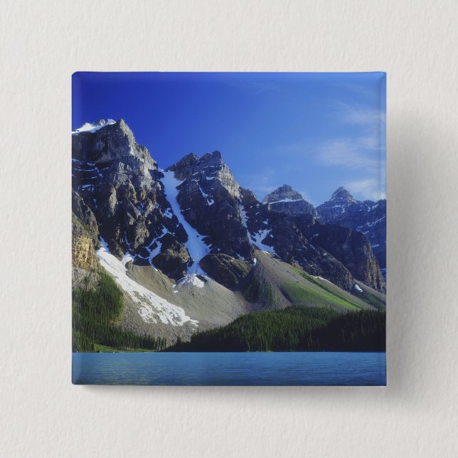Chapa Cuadrada Canadá, Alberta, Parque Nacional Banff, Moraine (Anverso)