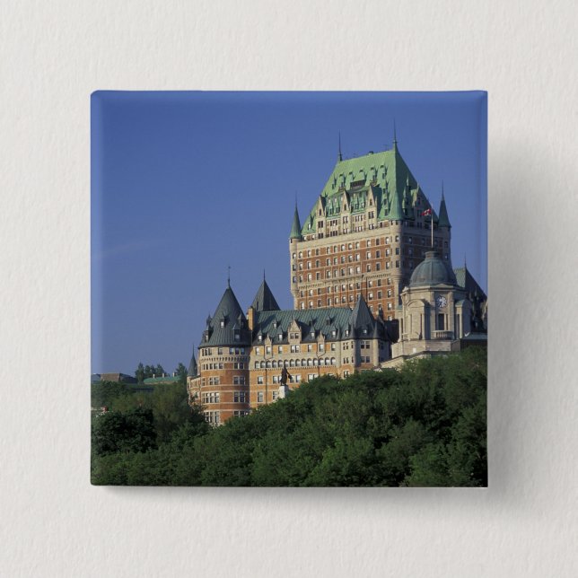 Chapa Cuadrada Canadá, Ciudad de Quebec.  Chateau Frontenac. (Anverso)
