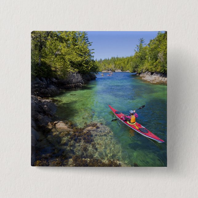 Chapa Cuadrada Canadá, Columbia Británica, Isla Vancouver.Mar (Anverso)