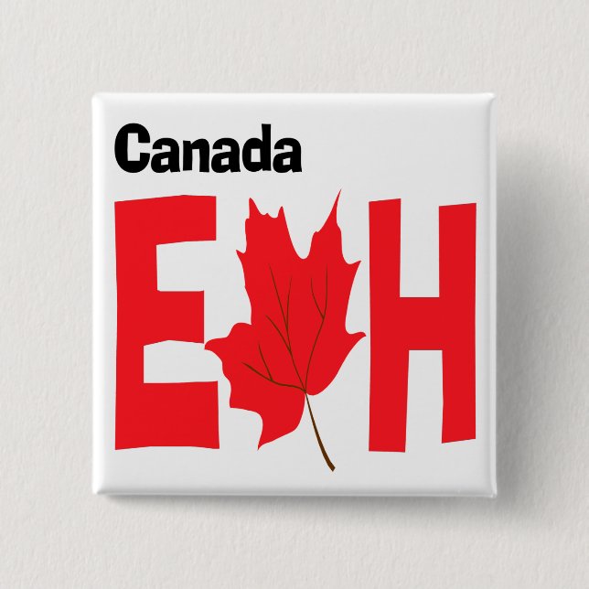 Chapa Cuadrada Canadá Eh (Anverso)