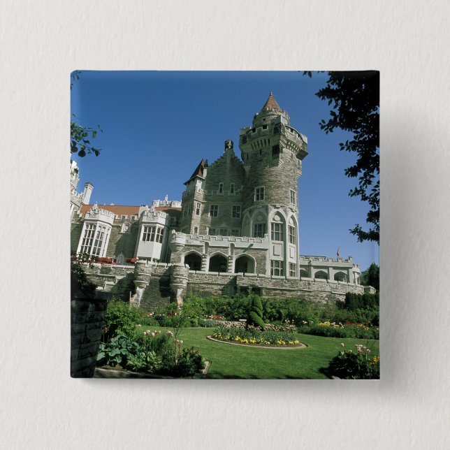 Chapa Cuadrada Canadá, Ontario, Toronto. Casa Loma histórica (Anverso)