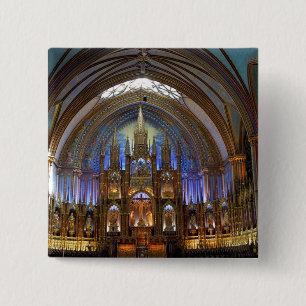 Chapa Cuadrada Canadá, Quebec, Montreal. Interior de Notre 2