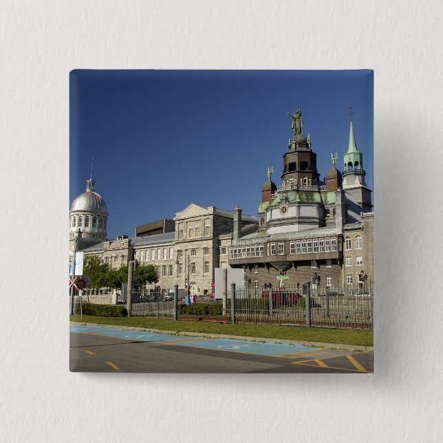 Chapa Cuadrada Canadá, Quebec, Montreal. Viejo Montreal (Anverso)