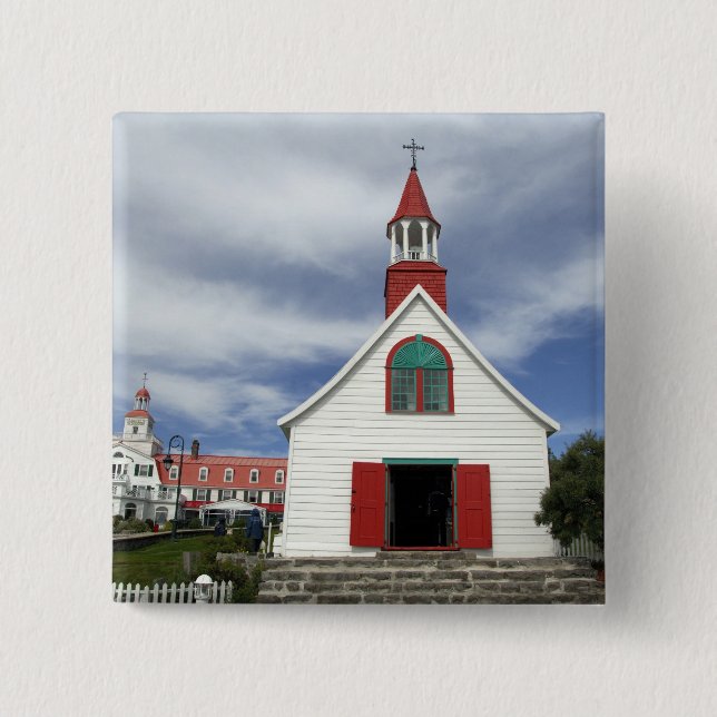 Chapa Cuadrada Canadá, Quebec, Tadoussac. Petite Chapelle, (Anverso)