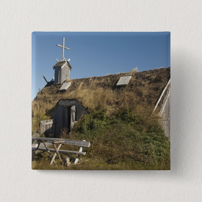 Chapa Cuadrada Canadá, Terranova y Labrador, L'Anse Aux (Anverso)